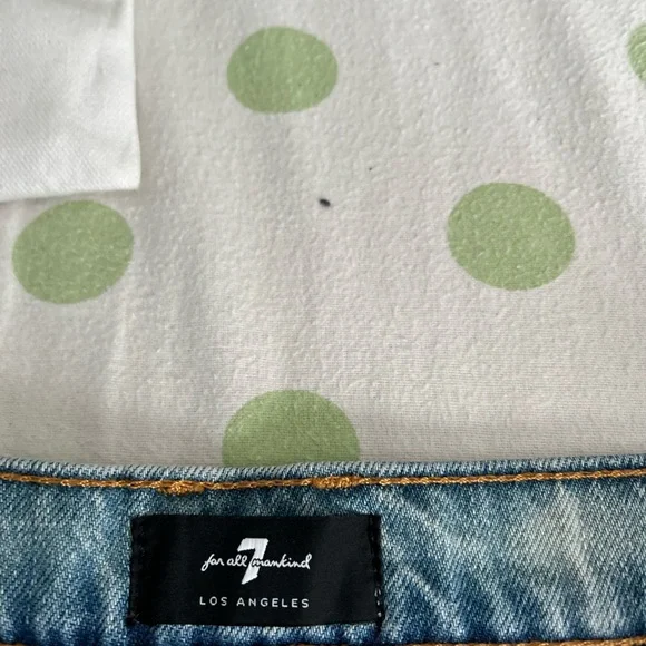 7 For All Mankind Faded Blue Jean Shorts - Picture 4 of 4